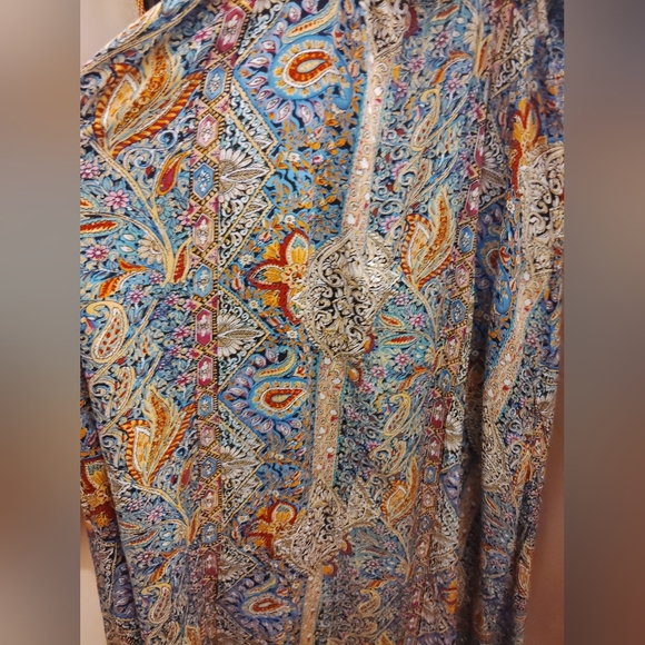 Cupshe Multicolor Paisley V‑Neck Maxi Dress - Picture 8 of 11